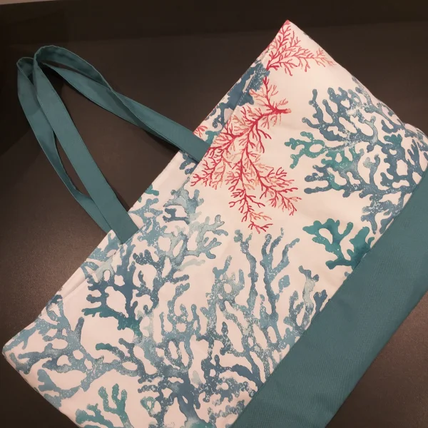 Sac corail turquoise