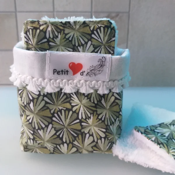 Lingettes feuillage vert