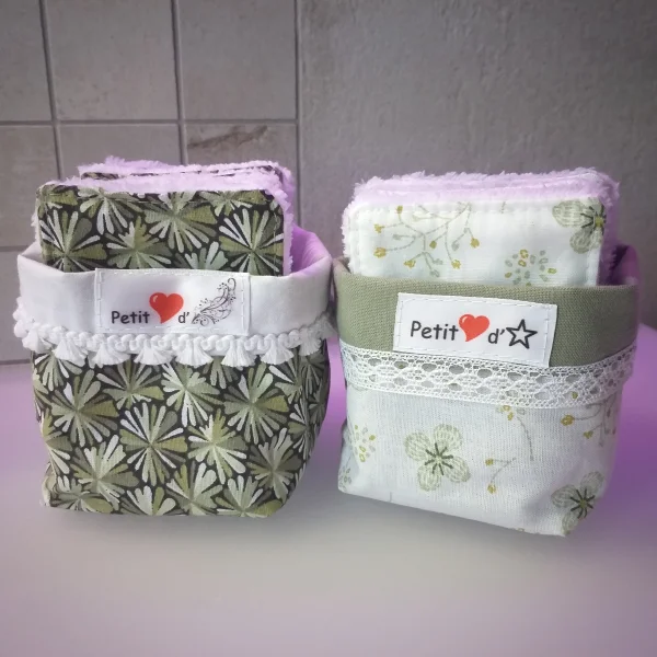 Lingettes feuillage vert