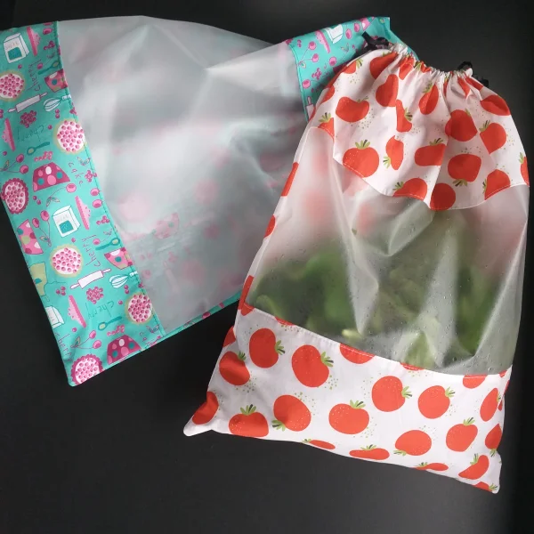 Sac à salade motif tomates