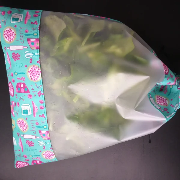 Sac à salade motif cuisine