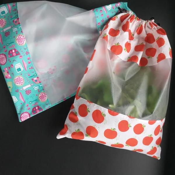 Sac à salade motif cuisine