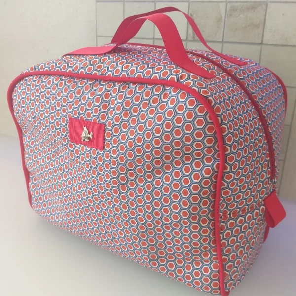Vanity hexagone rouge