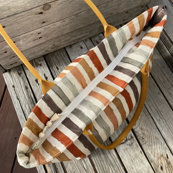 Sac rayé d'automne
