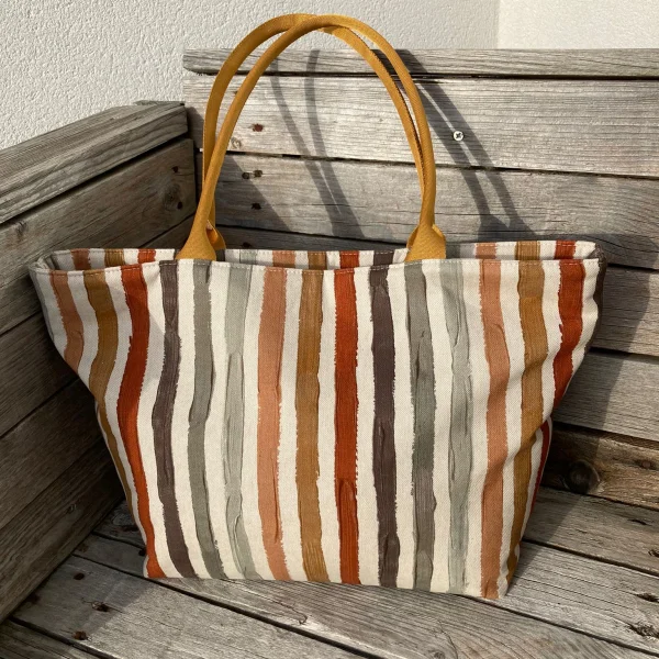 Sac rayé d'automne