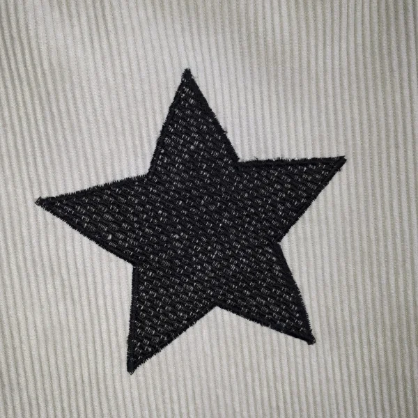 Sac velours crème