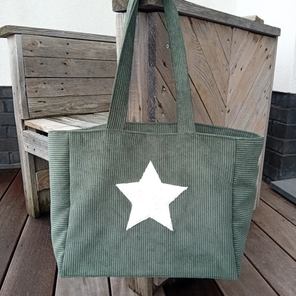 Sac velour vert