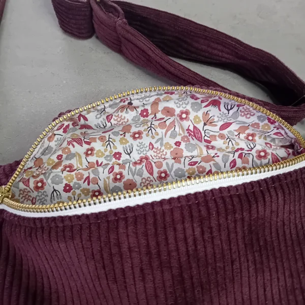 Banane velour bordeau