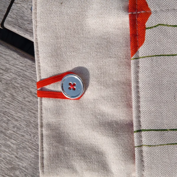 Protège livre coquelicot