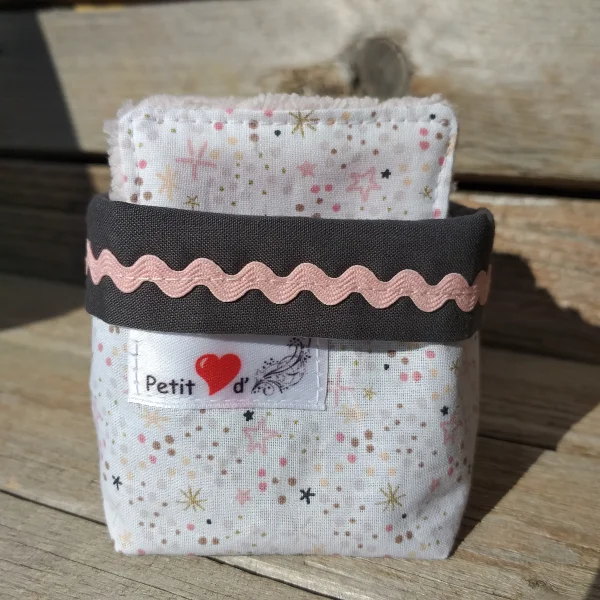 Lingettes étoiles roses