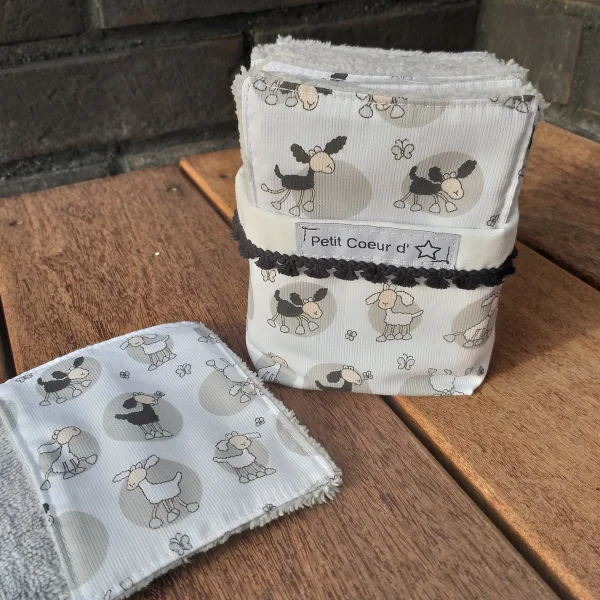 Lingettes bébé mouton