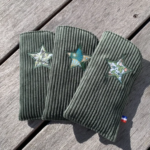 Etui à lunettes velours vert