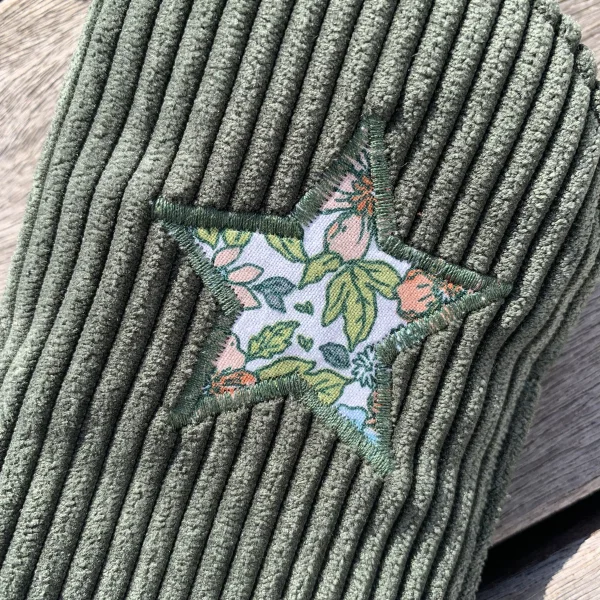 Etui à lunettes velours vert