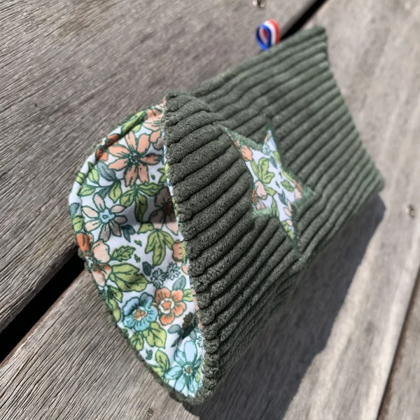 Etui à lunettes velours vert