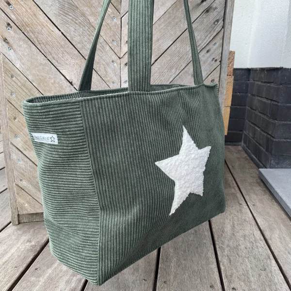 Sac velour vert