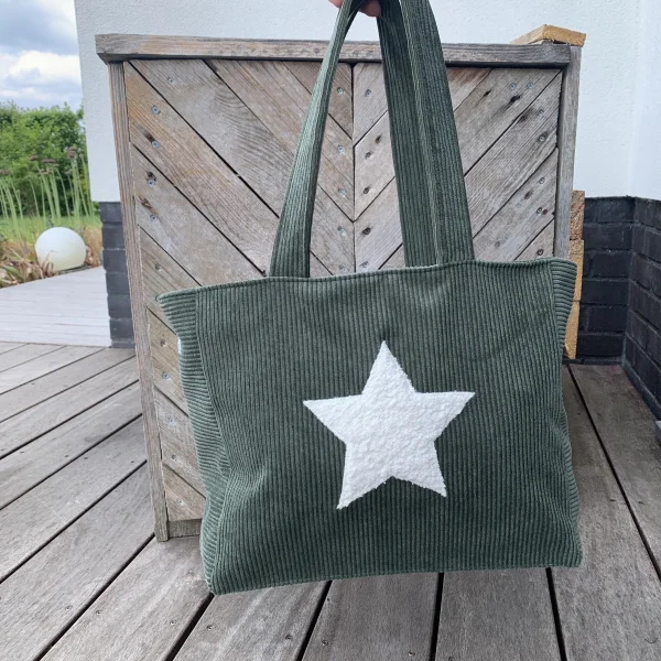Sac velour vert