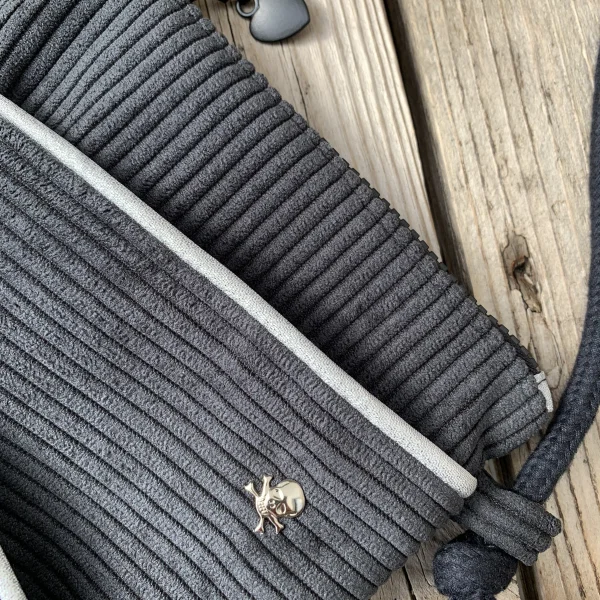 Pochette velours noir