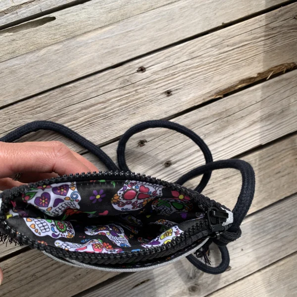 Pochette velours noir