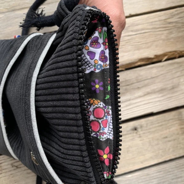Pochette velours noir