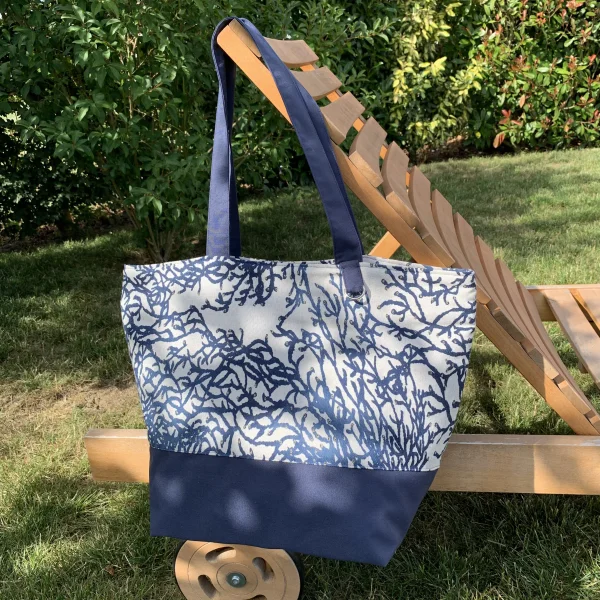 Sac corail bleu