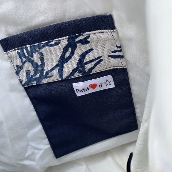 Sac corail bleu
