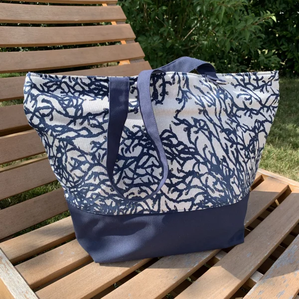 Sac corail bleu