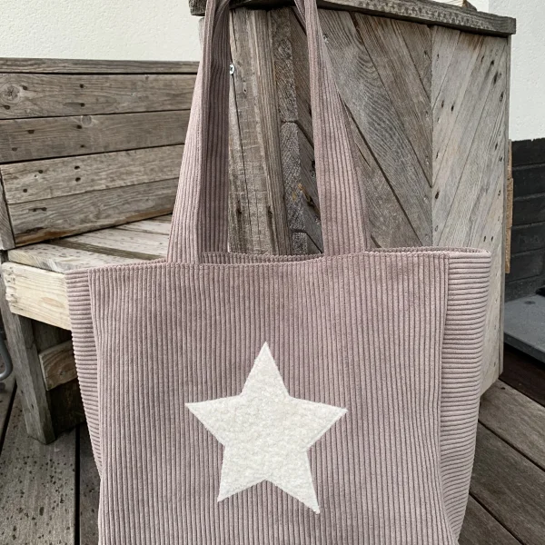 Sac velours marron glacé