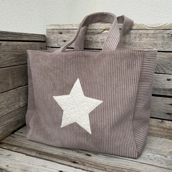 Sac velours marron glacé