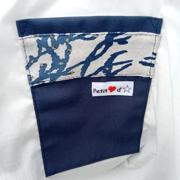 Sac corail bleu