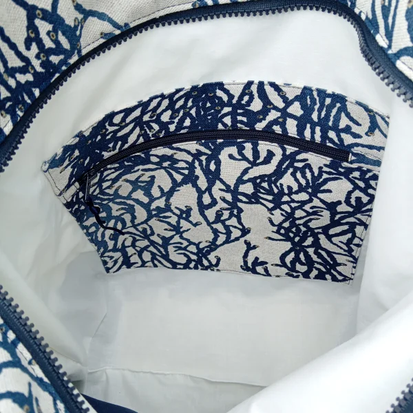 Sac corail bleu