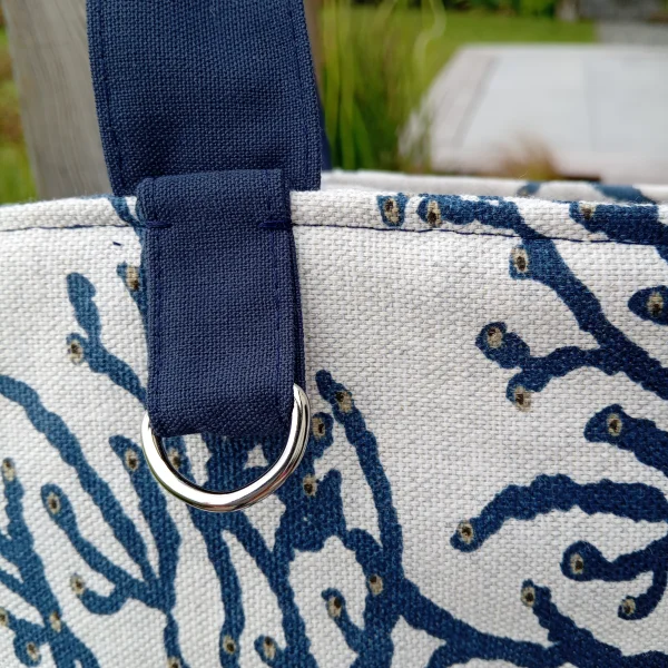 Sac corail bleu