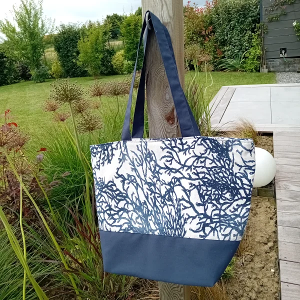 Sac corail bleu