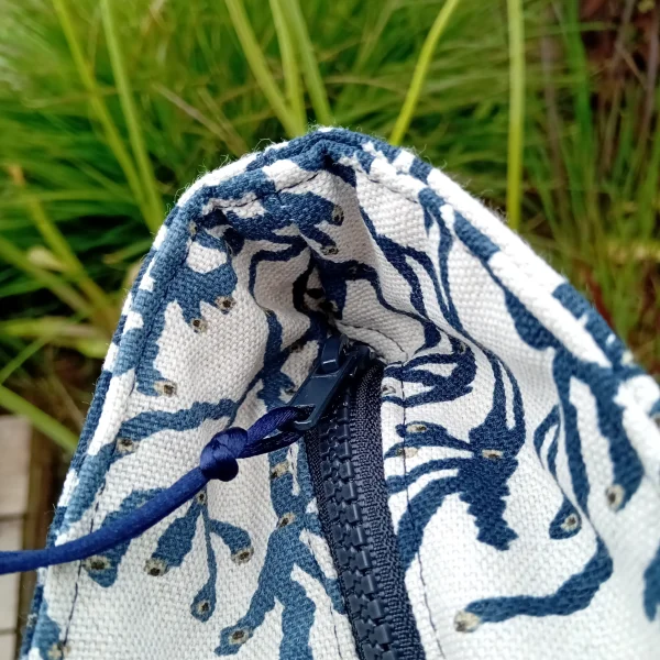 Sac corail bleu