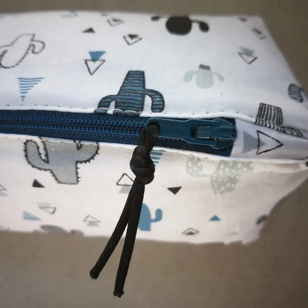 Trousse cactus bleu