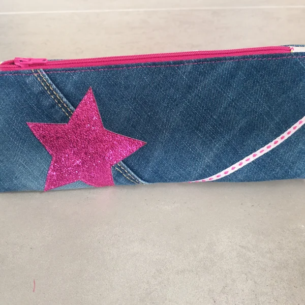 Trousse en Jeans Girly