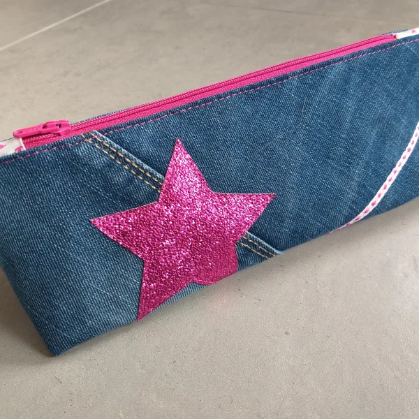 Trousse en Jeans Girly