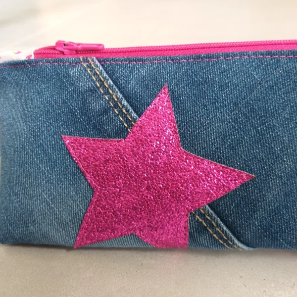 Trousse en Jeans Girly