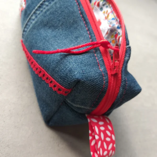 Trousse Jeans tête de mort