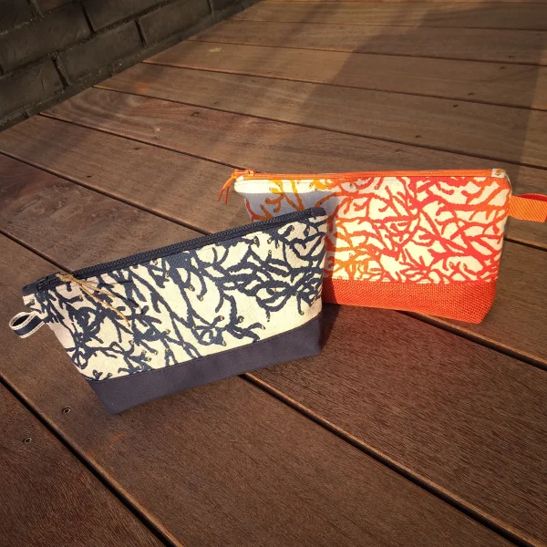 Trousse corail orange