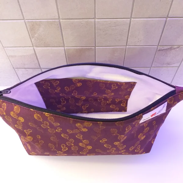 Trousse cactus bordeau