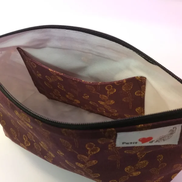 Trousse cactus bordeau