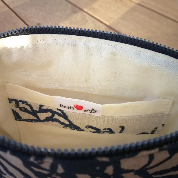 Trousse corail bleu